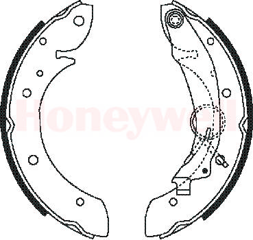 BENDIX Fékpofa 362382B_BEND