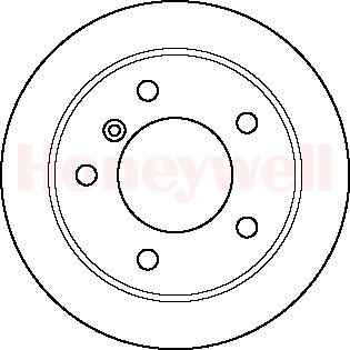 BENDIX Hátsó féktárcsa 562156B_BEND