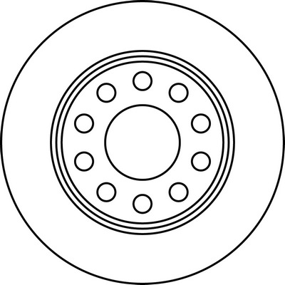 BENDIX Hátsó féktárcsa 562191B_BEND