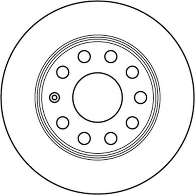 BENDIX Hátsó féktárcsa 562236B_BEND