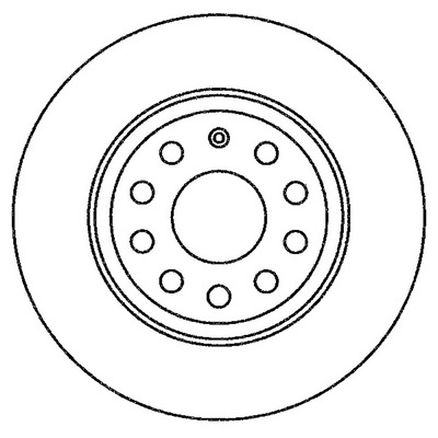 BENDIX Hátsó féktárcsa 562258B_BEND