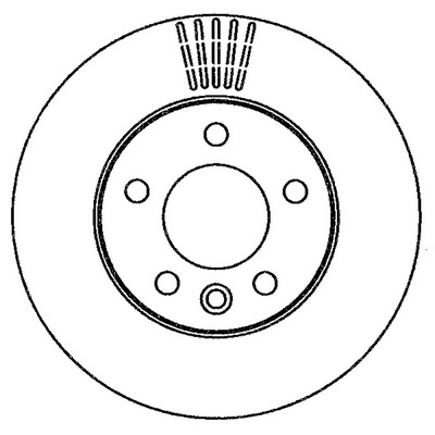 BENDIX Hátsó féktárcsa 562262B_BEND