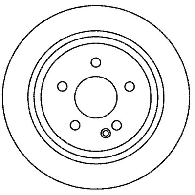 BENDIX Hátsó féktárcsa 562263B_BEND