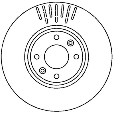 BENDIX Első féktárcsa 562267B_BEND