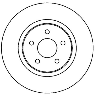 BENDIX Hátsó féktárcsa 562270B_BEND