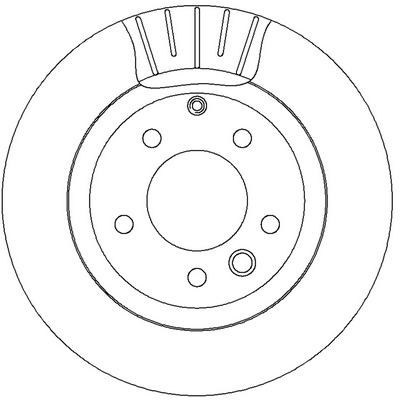 BENDIX Hátsó féktárcsa 562393B_BEND