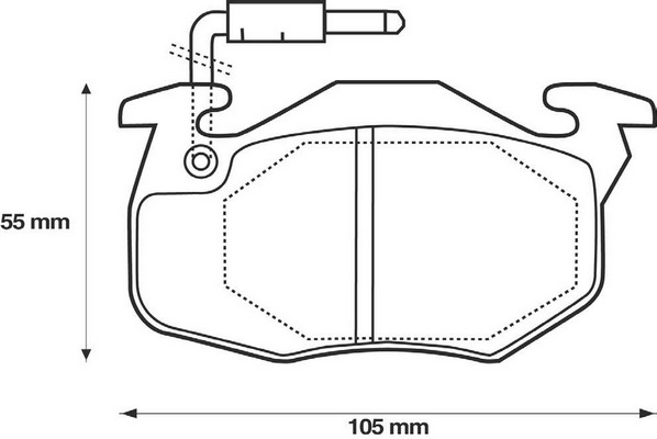 BENDIX Első fékbetét 571332B_BEND