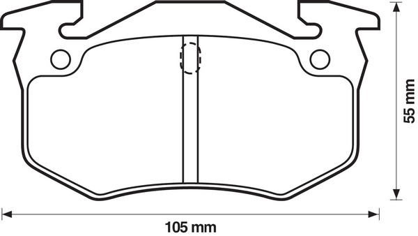 BENDIX Hátsó fékbetét 571334B_BEND