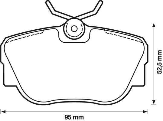 BENDIX Első fékbetét 571352X_BEND