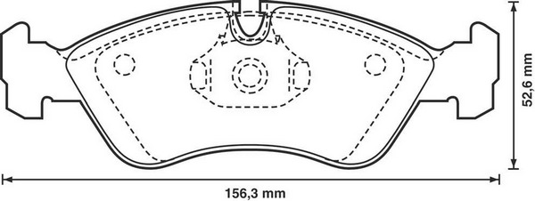 BENDIX Első fékbetét 571391X_BEND