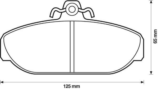 BENDIX Első fékbetét 571404B_BEND