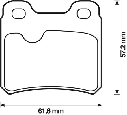 BENDIX Hátsó fékbetét 571407B_BEND