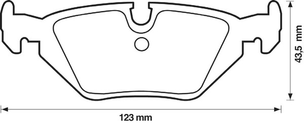 BENDIX 571527B_BEND Hátsó fékbetét