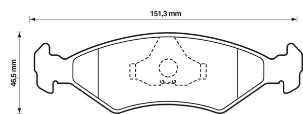 BENDIX Első fékbetét 571536B_BEND