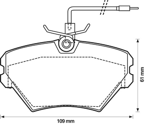 BENDIX Első fékbetét 571550B_BEND