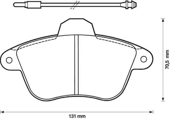 BENDIX Fékbetét, mind 571733X_BEND