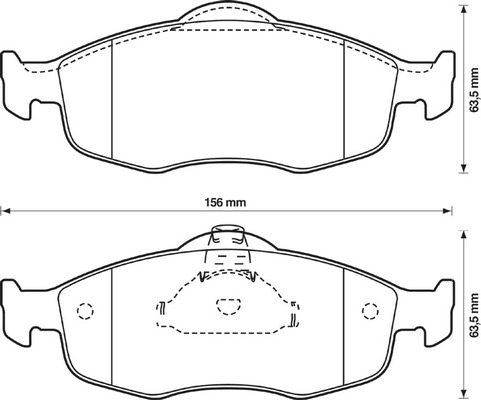 BENDIX Első fékbetét 571832B_BEND