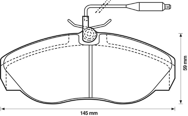 BENDIX Első fékbetét 571839B_BEND