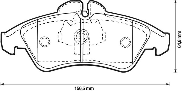 BENDIX Első fékbetét 571844B_BEND