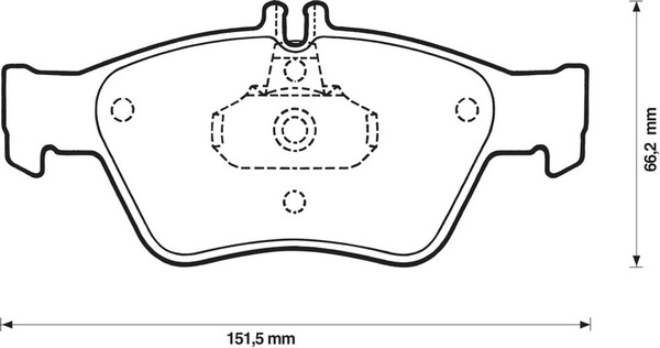 BENDIX Első fékbetét 571877B_BEND