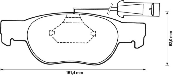 BENDIX Első fékbetét 571887B_BEND