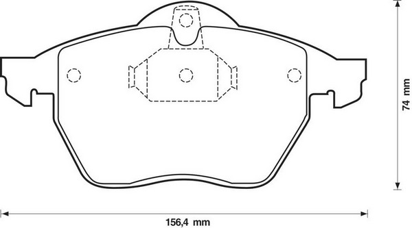 BENDIX Első fékbetét 571920X_BEND