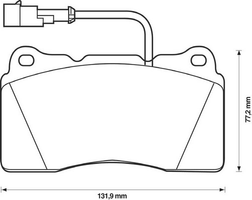 BENDIX Első fékbetét 571952B_BEND