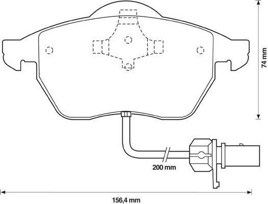 BENDIX Első fékbetét 571982B_BEND