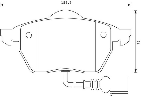 BENDIX Első fékbetét 571984B_BEND