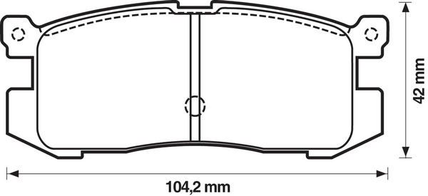 BENDIX Hátsó fékbetét 572169B_BEND