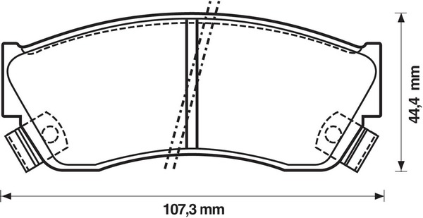 BENDIX Első fékbetét 572179B_BEND