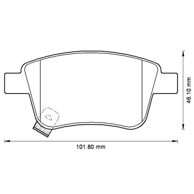 BENDIX Hátsó fékbetét 572516B_BEND