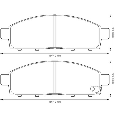 BENDIX Első fékbetét 572574B_BEND