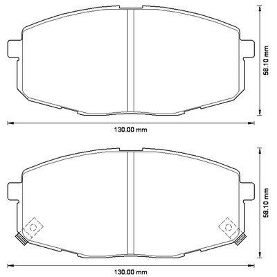 BENDIX Első fékbetét 572577B_BEND