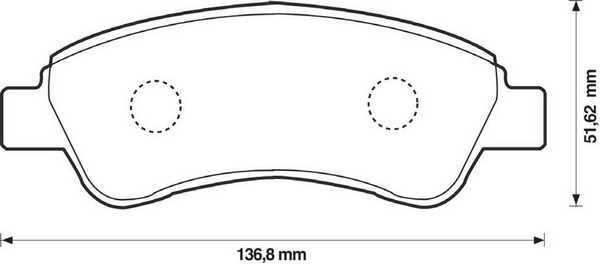 BENDIX Első fékbetét 573030B_BEND