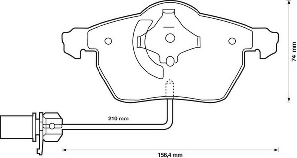 BENDIX Első fékbetét 573037B_BEND