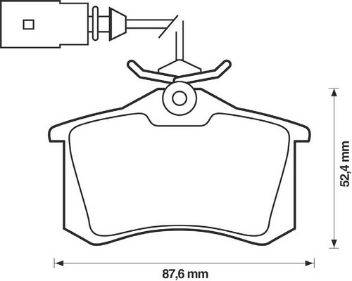 BENDIX Hátsó fékbetét 573065B_BEND