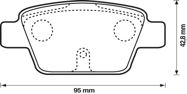 BENDIX Hátsó fékbetét 573105B_BEND