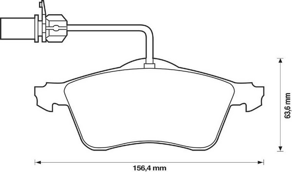 BENDIX Első fékbetét 573106B_BEND