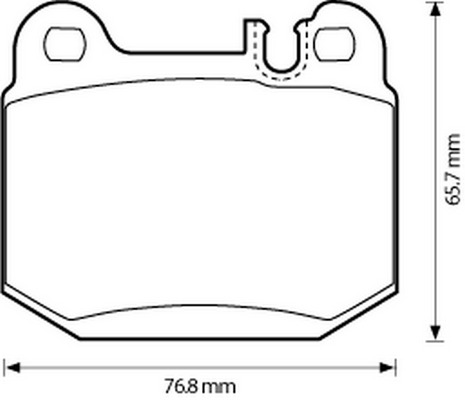 BENDIX Hátsó fékbetét 573147B_BEND