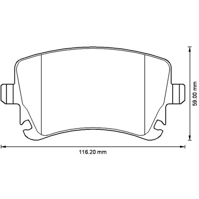 BENDIX Hátsó fékbetét 573219B_BEND