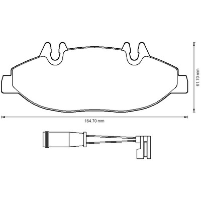 BENDIX Első fékbetét 573221B_BEND