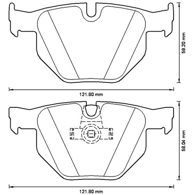 BENDIX Hátsó fékbetét 573224B_BEND