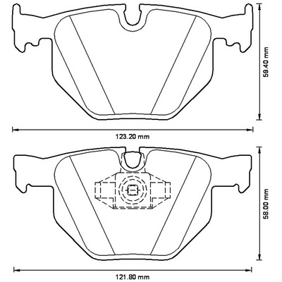 BENDIX Hátsó fékbetét 573228B_BEND