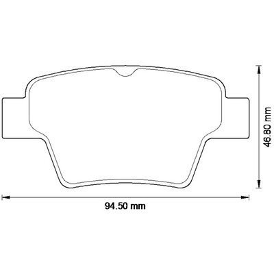 BENDIX Hátsó fékbetét 573235B_BEND