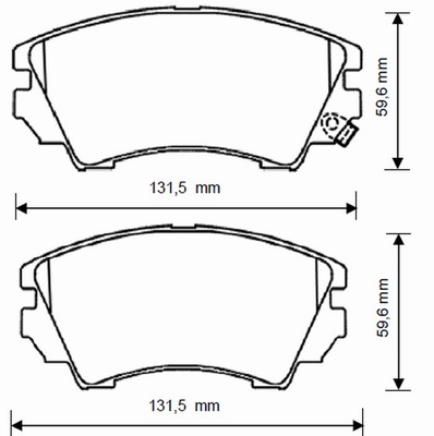 BENDIX Első fékbetét 573269B_BEND