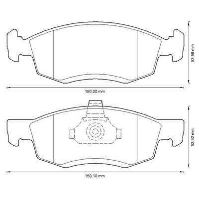 BENDIX Első fékbetét 573295B_BEND