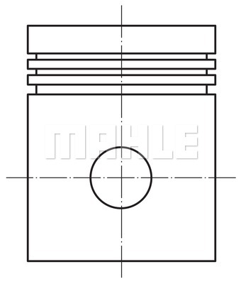 MAHLE Dugattyú 0145600_MAHLE