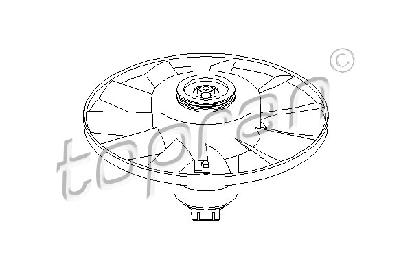 TOPRAN Ventilátor, vízhűtő 112390_TOP