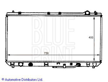 BLUE PRINT Vízhűtő ADT39849_BLP